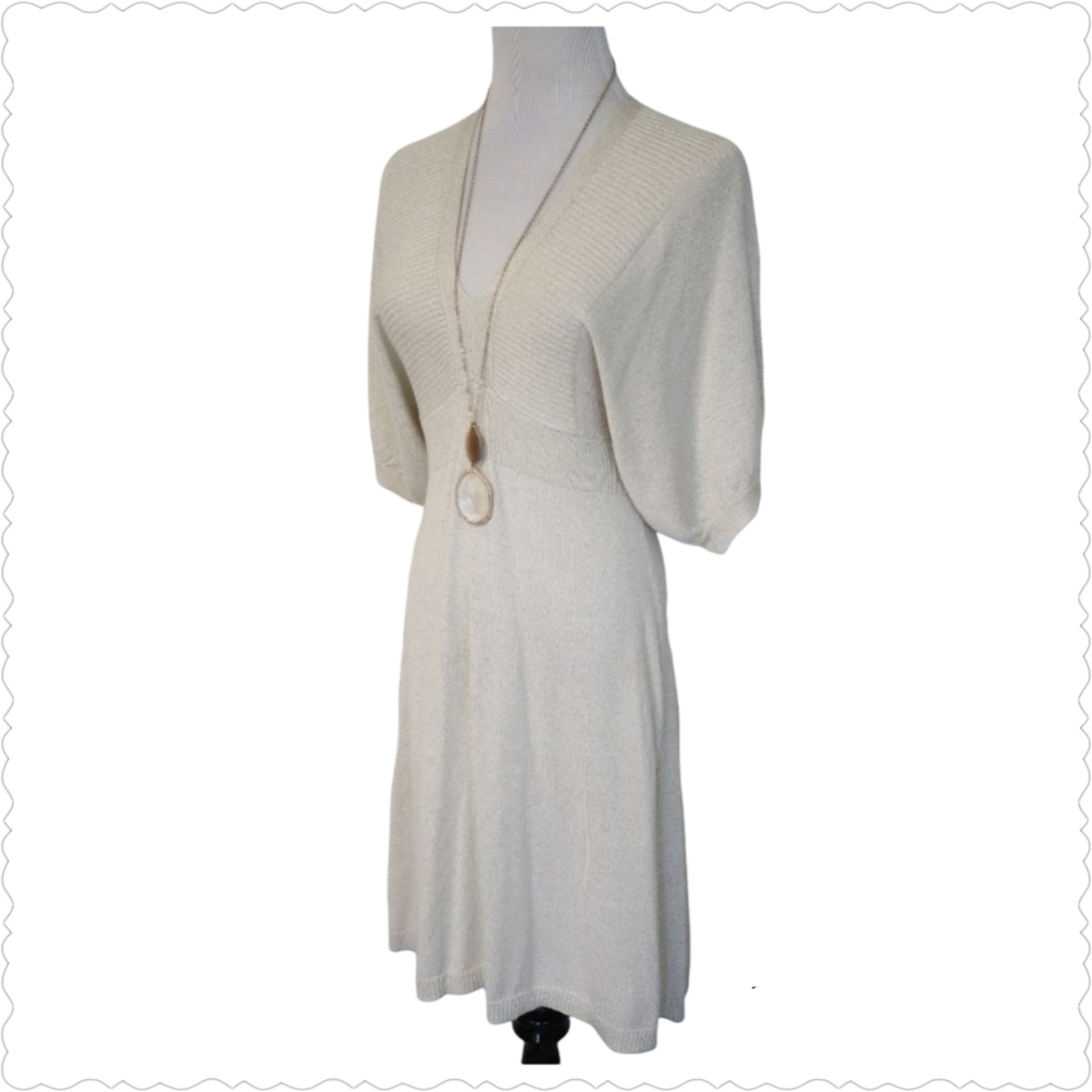 EXPRESS Ivory Sweater Dress, Size: Small